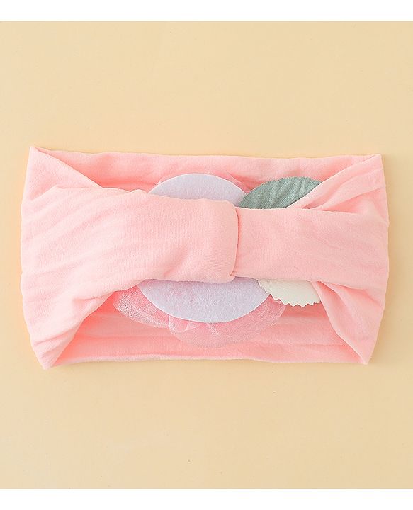 Babyhug Headbands with Floral Applique - Pink