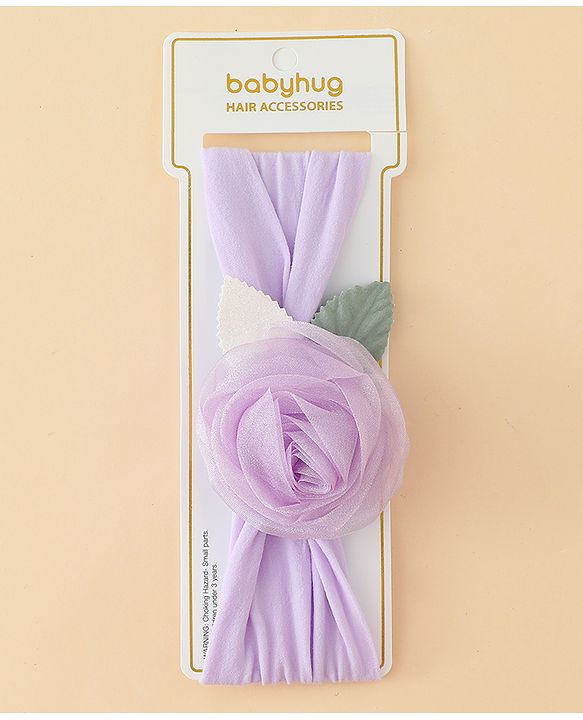 Babyhug Headbands with Floral Applique - Pink