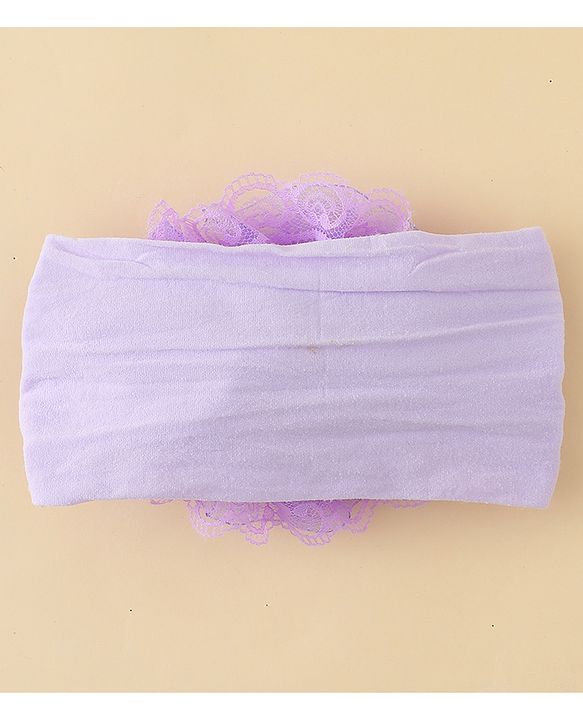 Babyhug Headband With Floral  Applique - Purple