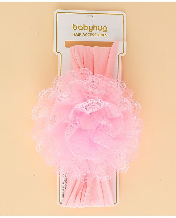 Babyhug Headband With Floral  Applique - Purple
