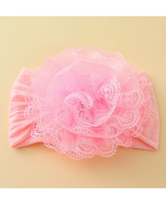 Babyhug Headband With Floral  Applique - Purple