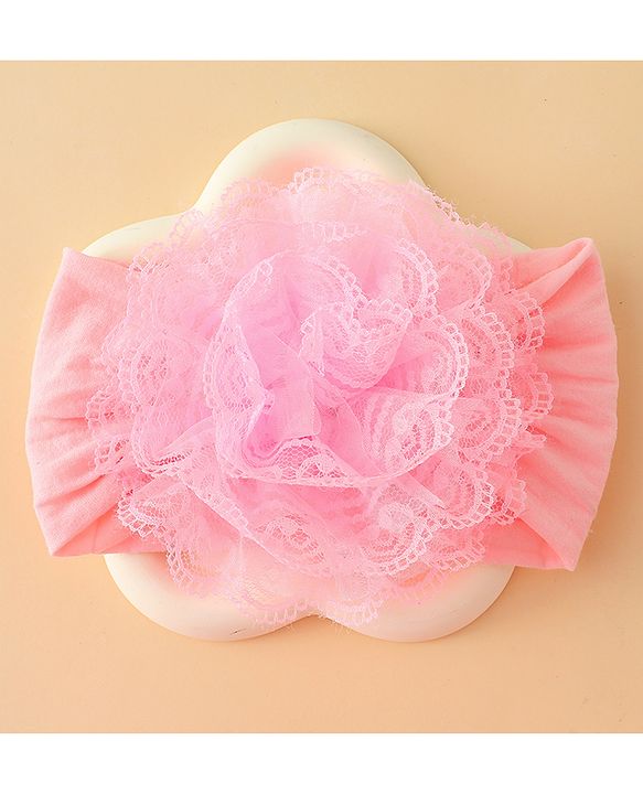 Babyhug Headband With Floral  Applique - Purple