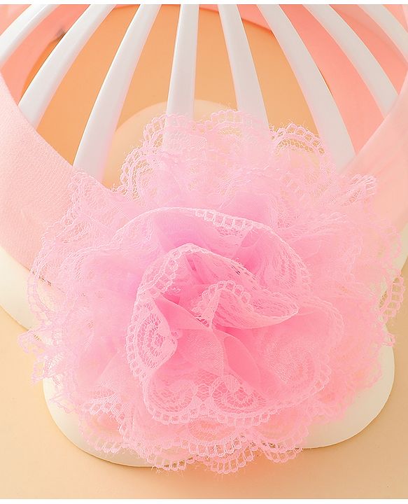 Babyhug Headband With Floral  Applique - Purple
