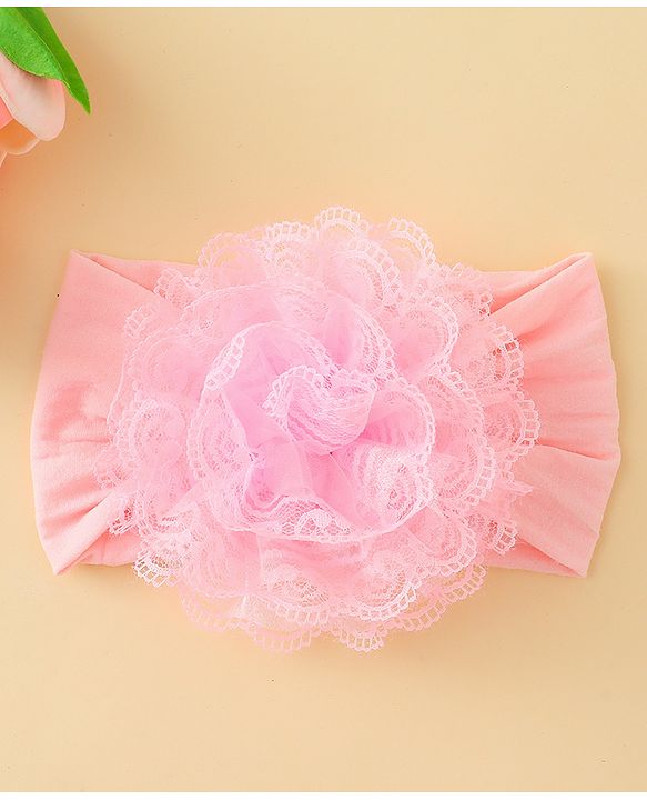 Babyhug Headband With Floral  Applique - Purple