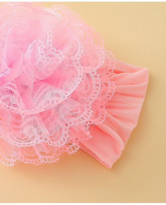 Babyhug Headband With Floral  Applique - Purple