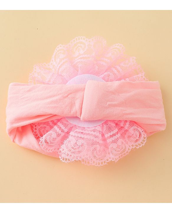 Babyhug Headband With Floral  Applique - Purple