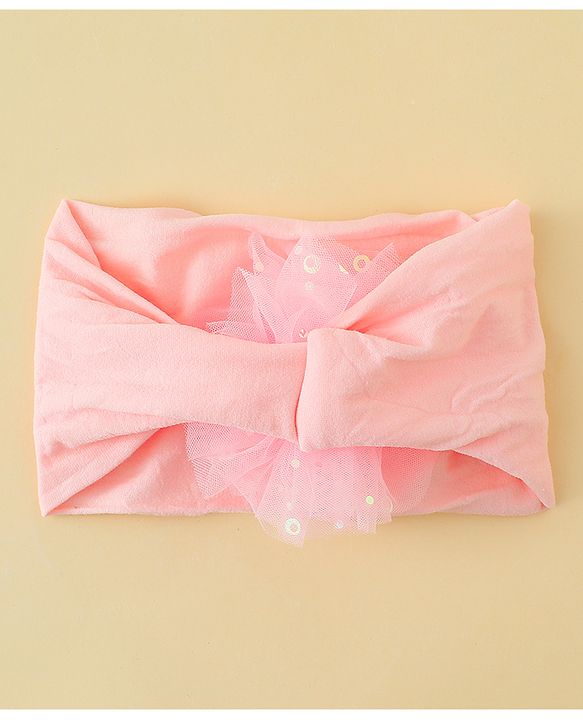 Babyhug Headband With Floral Applique - Red
