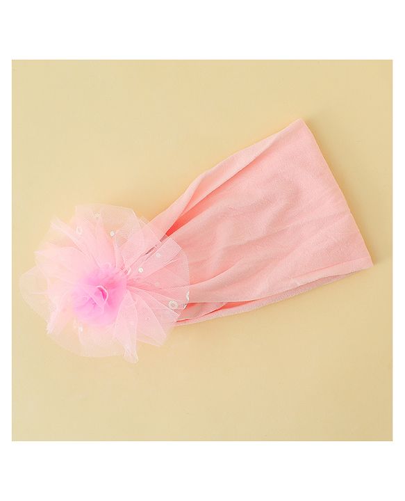 Babyhug Headband With Floral Applique - Red