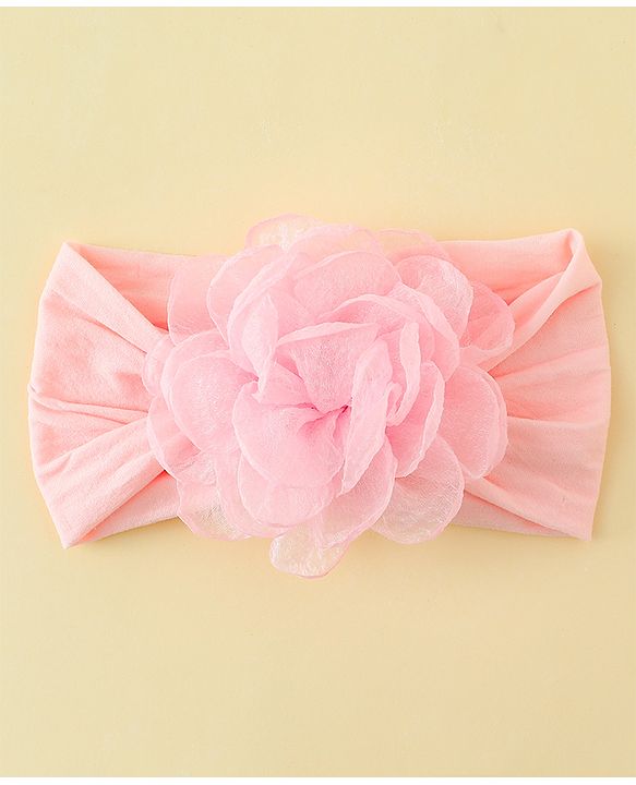 Babyhug  Headband with Floral Applique - Pink