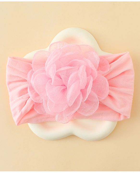 Babyhug  Headband with Floral Applique - Pink