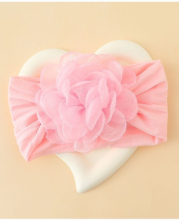 Babyhug  Headband with Floral Applique - Pink