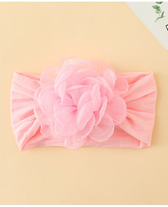 Babyhug  Headband with Floral Applique - Pink