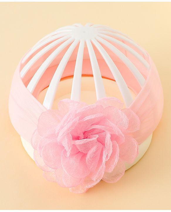 Babyhug  Headband with Floral Applique - Pink