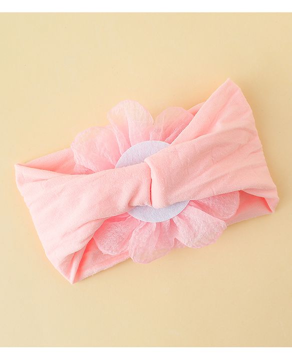 Babyhug  Headband with Floral Applique - Pink