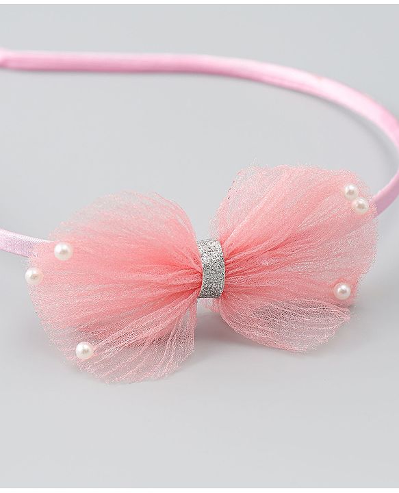Babyhug Hair Bands With Bow Applique Pack of 3 - Multicolor
