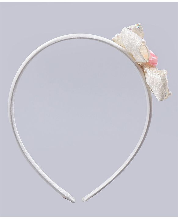 Babyhug Hair Bands With Bow Applique Pack of 2 - Multicolor