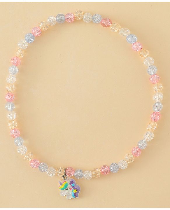 Babyhug Jewellery Set With Butterfly & Unicorn Applique - Multicolor