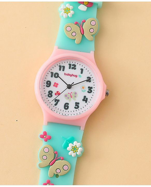 Babyhug  Free Size Analog Watch - Pink & White