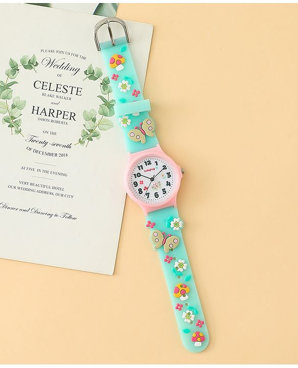 Babyhug  Free Size Analog Watch - Pink & White