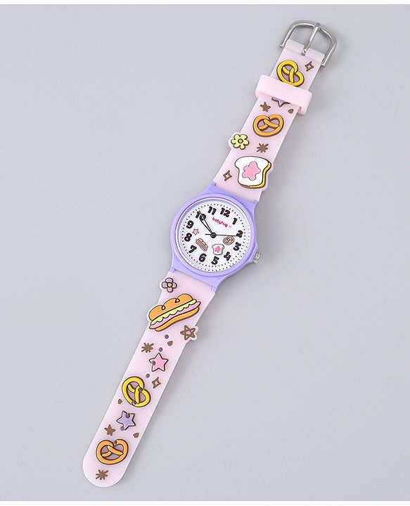 Babyhug  Free Size Analog Watch - Pink & White