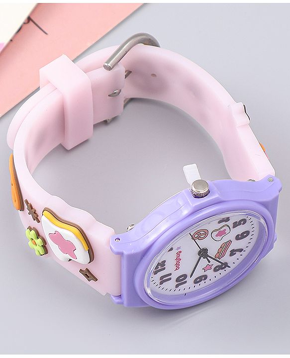 Babyhug  Free Size Analog Watch - Pink & White