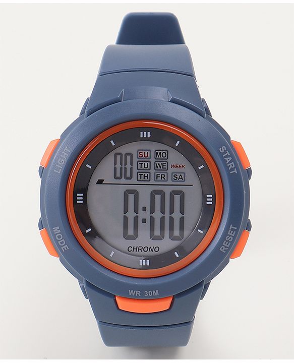 Babyhug Free Size Digital Watch - Navy Blue