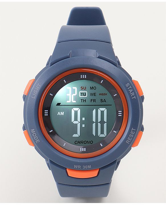 Babyhug Free Size Digital Watch - Navy Blue