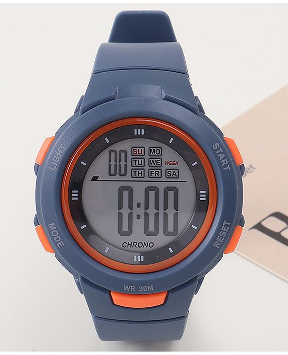 Babyhug Free Size Digital Watch - Navy Blue