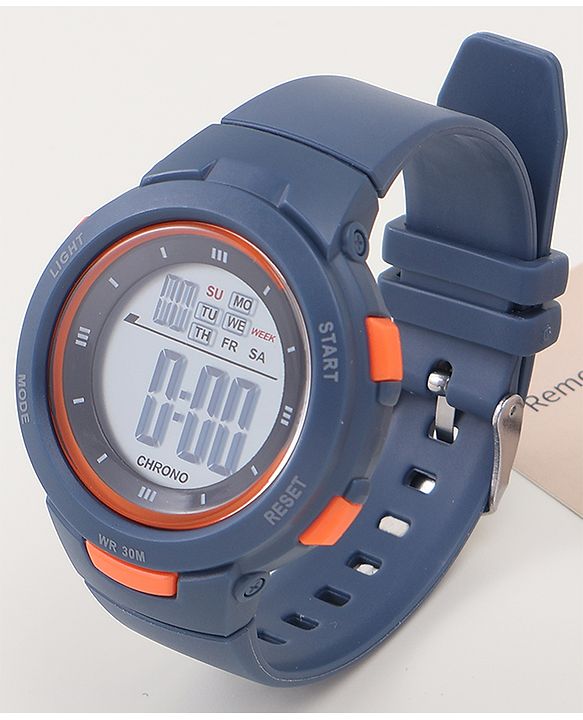 Babyhug Free Size Digital Watch - Navy Blue