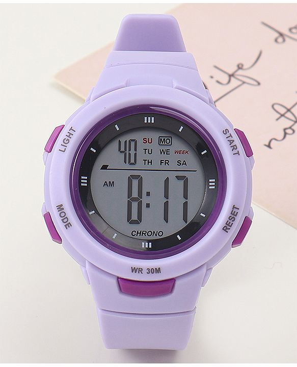 Babyhug Free Size Digital Watch - Navy Blue