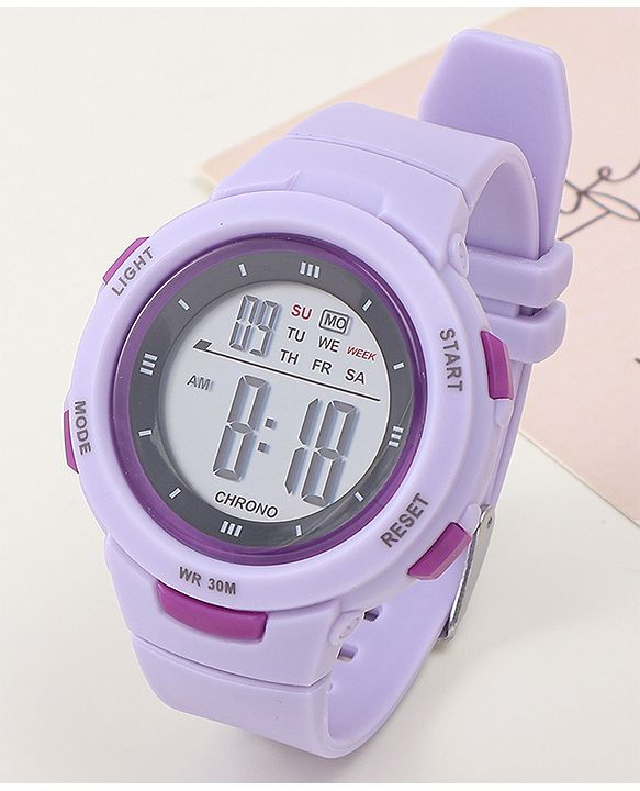 Babyhug Free Size Digital Watch - Navy Blue