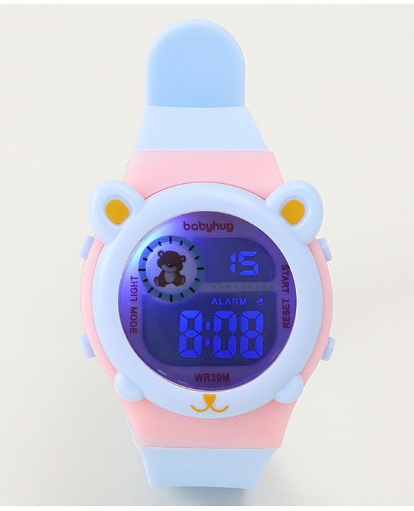 Babyhug Free size Digital Watch - Pink & Blue