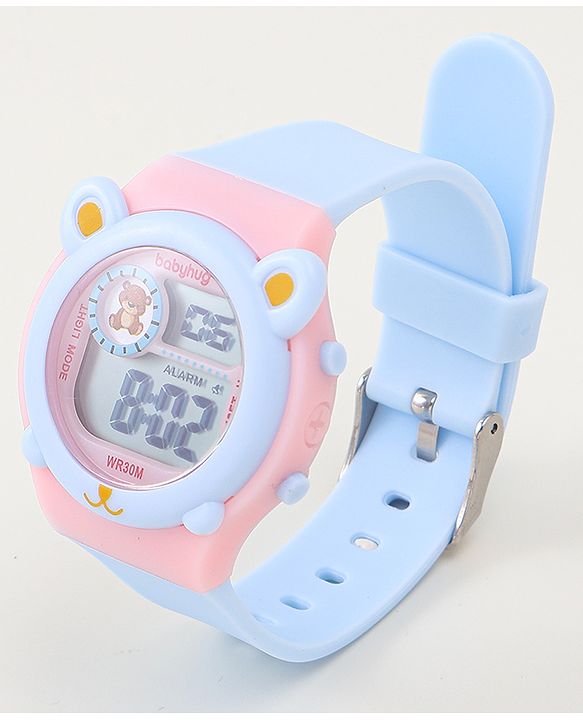 Babyhug Free size Digital Watch - Pink & Blue