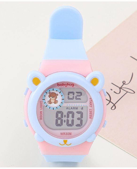 Babyhug Free size Digital Watch - Pink & Blue
