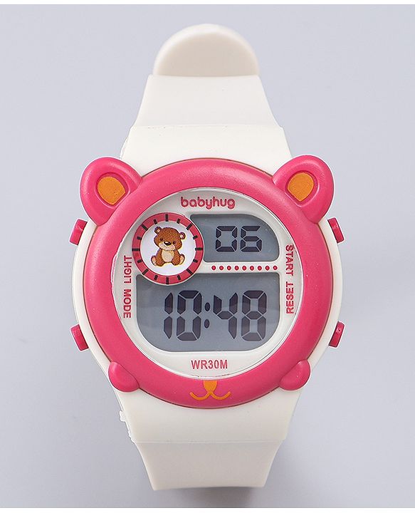 Babyhug Free size Digital Watch - Pink & Blue