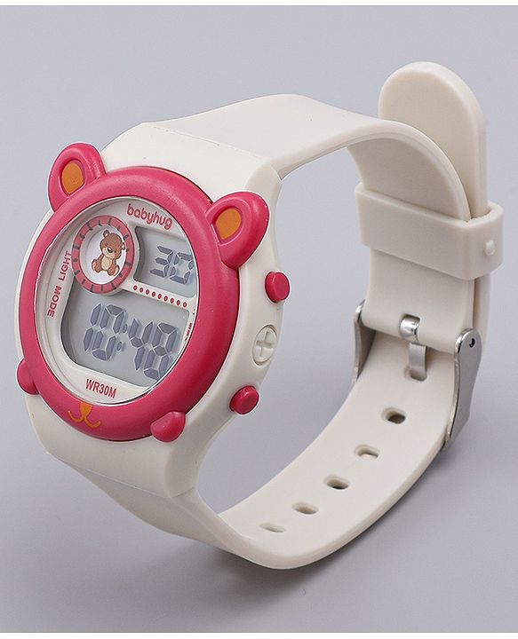 Babyhug Free size Digital Watch - Pink & Blue