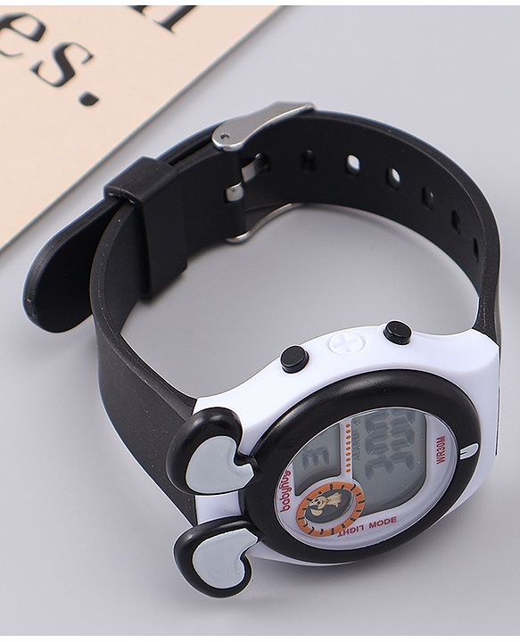 Babyhug Free Size Digital Watch - Black & White