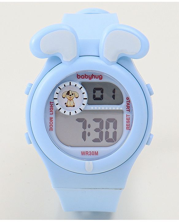 Babyhug Free Size Digital Watch - Black & White