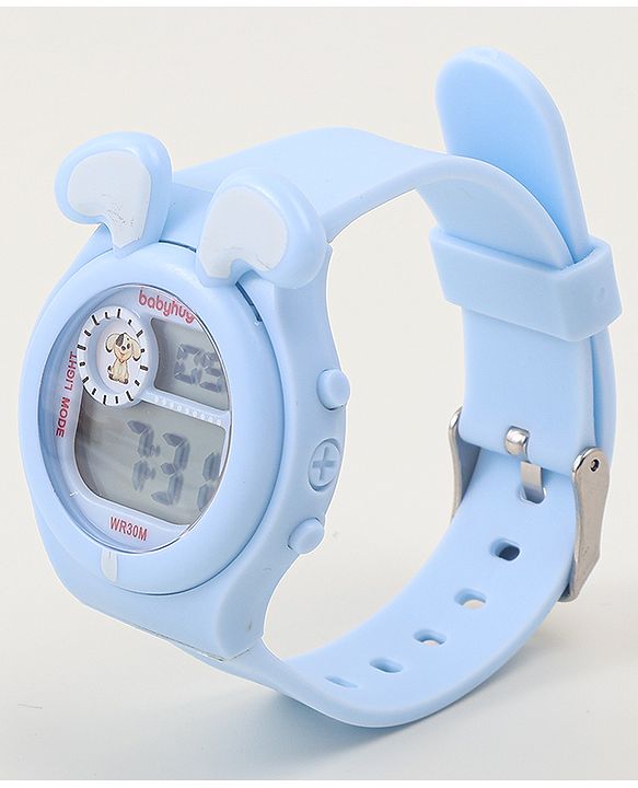 Babyhug Free Size Digital Watch - Black & White