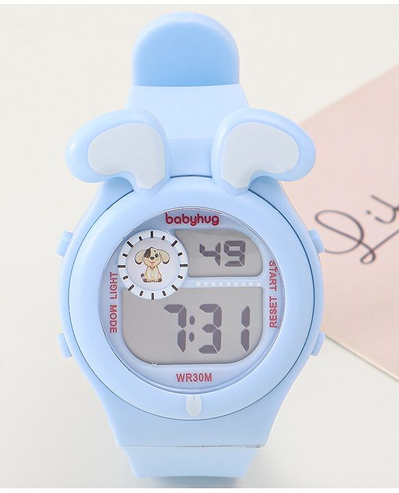 Babyhug Free Size Digital Watch - Black & White