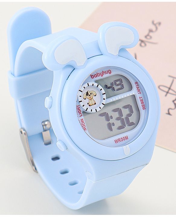 Babyhug Free Size Digital Watch - Black & White