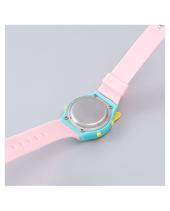 Babyhug Free Size Digital Watch - Yellow & Green