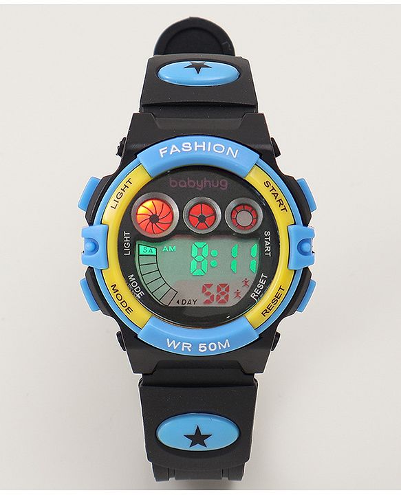Babyhug  Free Size  Digital Watch - Black & Red
