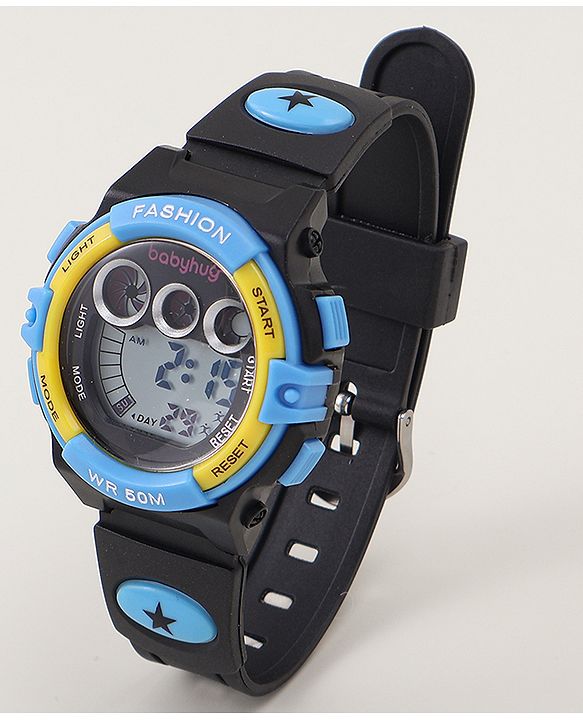 Babyhug  Free Size  Digital Watch - Black & Red
