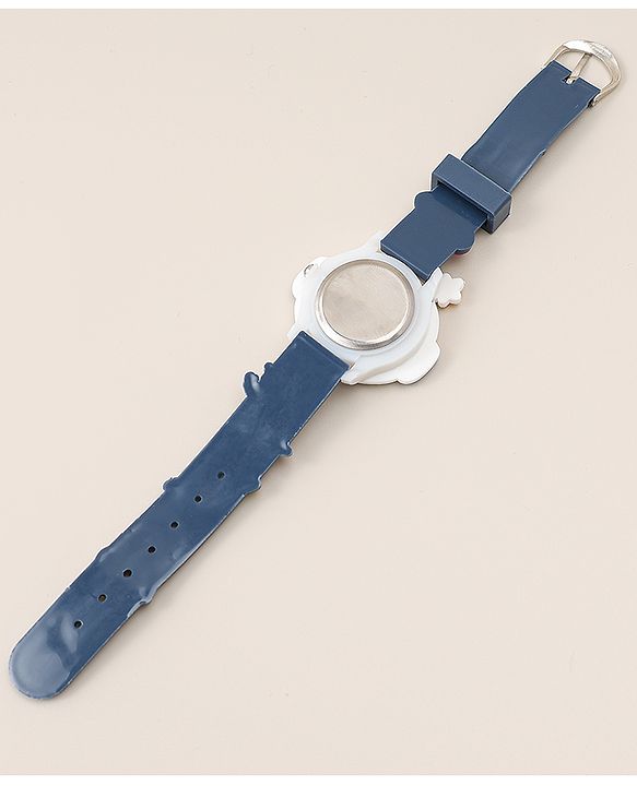 Babyhug Free Size Analog Watch With Space Theme Applique - Blue