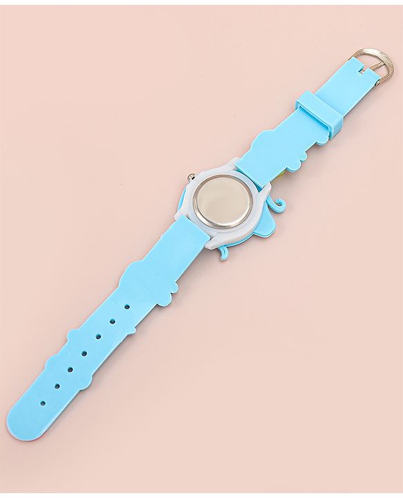 Babyhug Free Size Analog Watch With Unicorn Applique - Blue