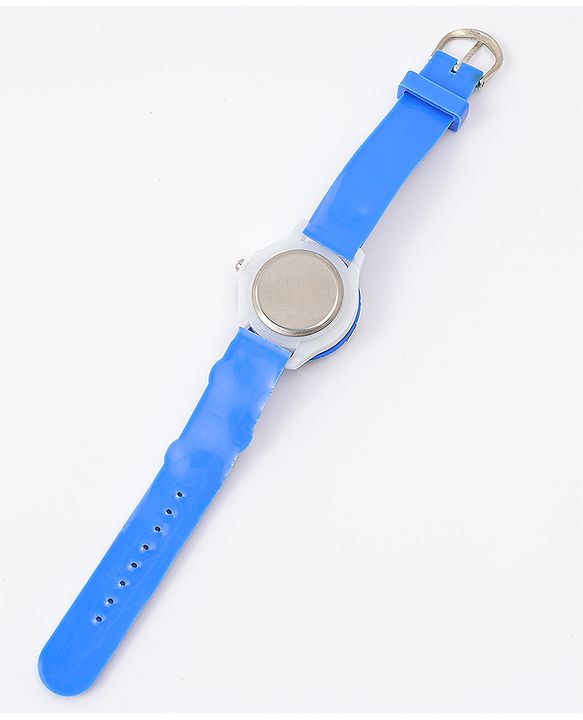 Babyhug Free Size Analog Watch With Football Design - Blue