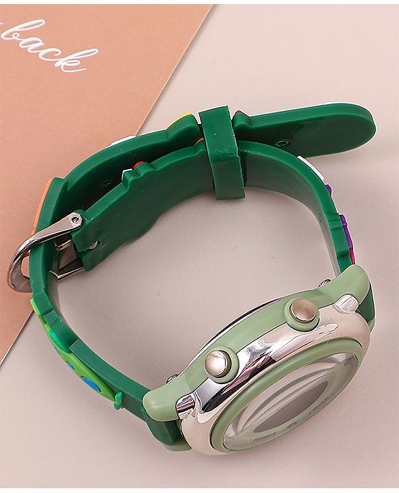 Babyhug Free Size Digital Watch With Space Theme Applique - Blue