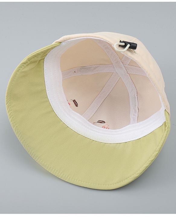 Babyhug Baseball Cap with Ear Applique & Embroidery Light Blue - Diameter 16 cm