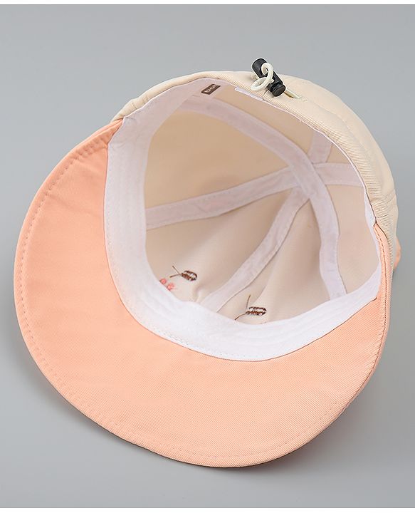 Babyhug Baseball Cap with Ear Applique & Embroidery Light Blue - Diameter 16 cm